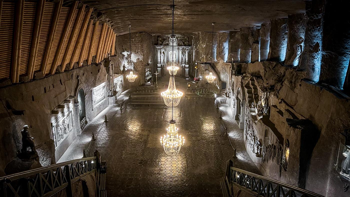 Wnętrze Kopalni Soli w Wieliczce